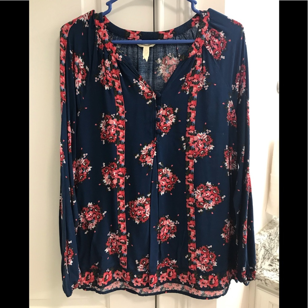 Matilda Jane Navy Floral Blouse